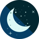 weather,nature,moon,night,half moon,moon phase